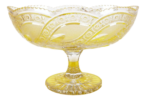 Large Cut Crystal Centerpiece, 1960s