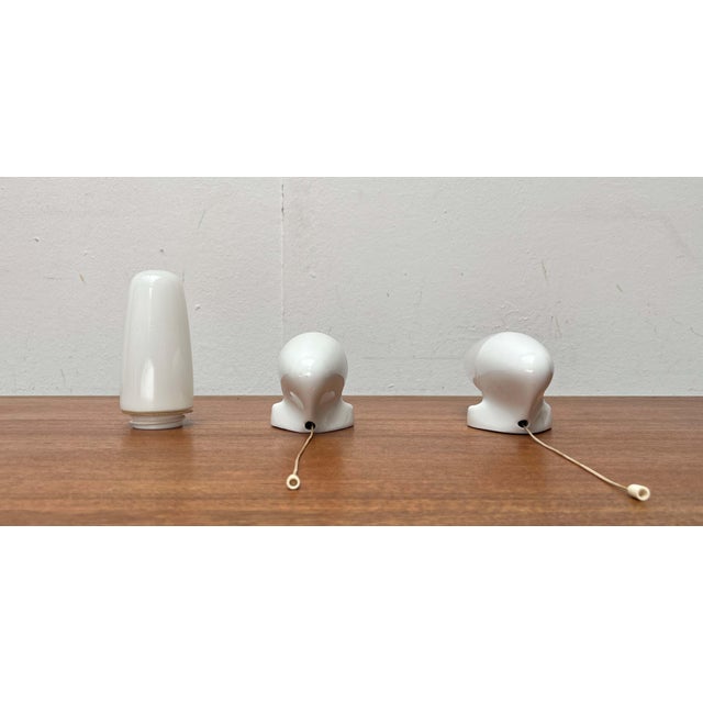 Mid-Century Modern German Ceramic 6065 Sconce by Wilhelm Wagenfeld for Lindner, 1950s, Set of 2 For Sale - Image 11 of 18