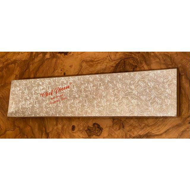 Brand New 1960s Vintage Chef Pierre Hot Forged Stainless Steel Carving Set, Italy- 3 Pieces For Sale - Image 11 of 12