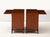 1950s Rare Pair of Tommi Parzinger for Charak Modern Mahogany and Brass Night Stands For Sale - Image 5 of 17