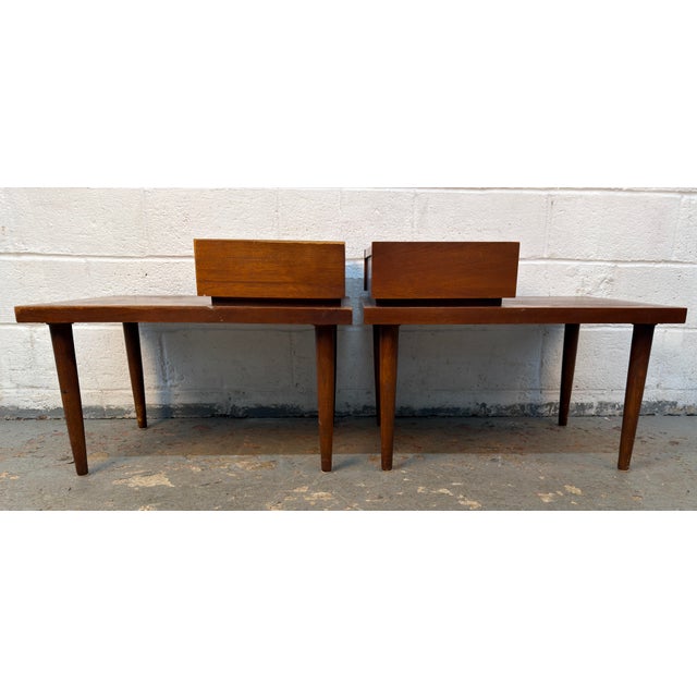 Mid-Century "Accord" End Tables by Merton Gershun for American of Martinsville For Sale - Image 10 of 17
