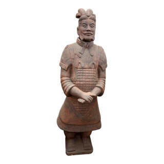 Chinese Terracotta Warrior's Army Qin Shi Huang Officer & Soldier Life Size For Sale