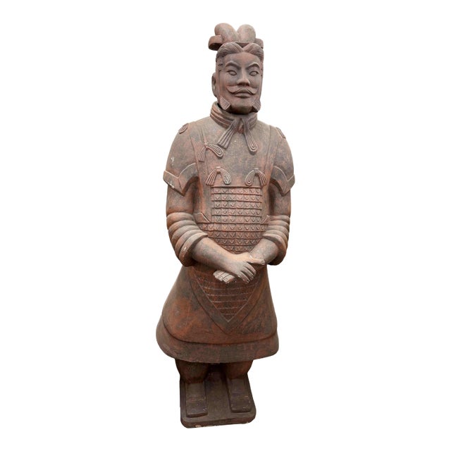 Chinese Terracotta Warrior's Army Qin Shi Huang Officer & Soldier Life Size For Sale