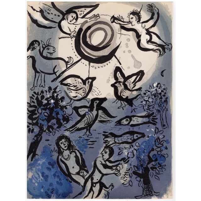 Marc Chagall, La Création (The Creation), Nude, 1960, Original Lithograph For Sale - Image 9 of 9