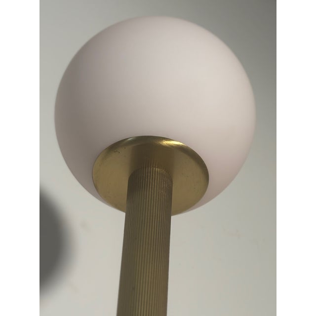 Olimpia Floor Lamp in Brass and Glass by Antonangeli, 1980s For Sale - Image 12 of 15