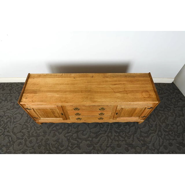 1970s Vintage 1970s Danish Oak Sideboard in the Style of Henning Kjærnulf For Sale - Image 5 of 14