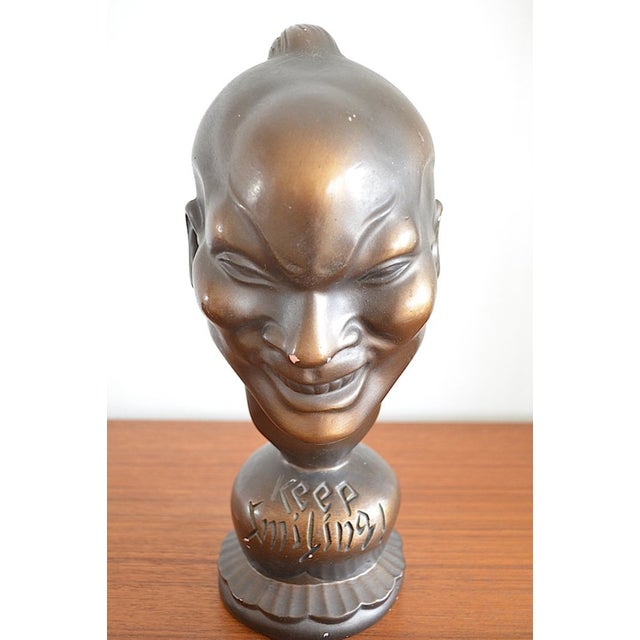 Mid-Century Ceramic Head, 1950s For Sale - Image 6 of 12