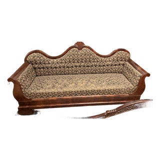 Late 19th Century Victorian Era Sofa Duncan Phyfe Style For Sale