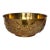 1960s Vintage Brass Footed Bowl With Asian Motif Cut-Outs For Sale