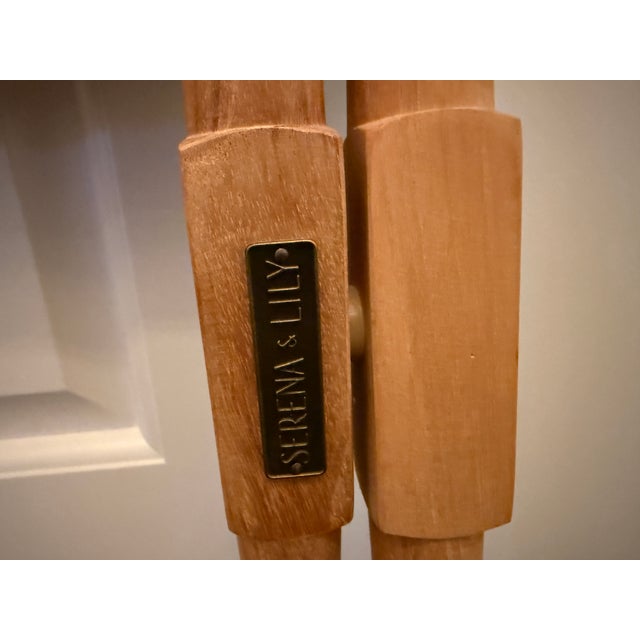 Serena & Lily Teak Camp Stool For Sale In Portland, OR - Image 6 of 10