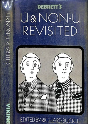 "U & Non- U Revisited" 1978 Buckle Richard