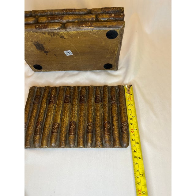 Vintage Cigar Covered Box For Sale - Image 9 of 11