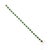 Luxury 8.55ct Emerald Diamond Halo Vintage Tennis Bracelet 18k Yellow Gold For Sale - Image 4 of 13