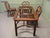 Wood Regency Style Faux Bamboo Dining Table and Chairs, 1950s, Set of 5 For Sale - Image 7 of 9