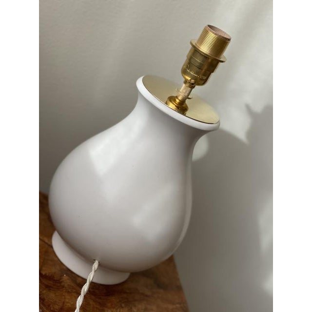 Carrara Ceramic Table Lamp by Wilhelm Kage, 1940s For Sale - Image 5 of 9