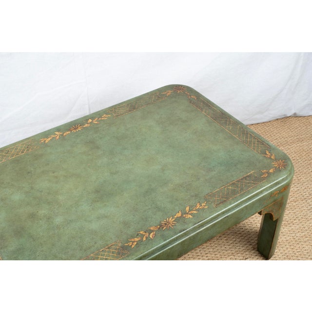 Metal Vintage Hand Painted Coffee Table For Sale - Image 7 of 9
