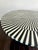 Modern Geometric Black and White Striped Round Table Top for Any Dining Table by Made Goods For Sale - Image 11 of 12