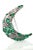 Emerald Emerald Diamond Crescent Brooch For Sale - Image 8 of 11