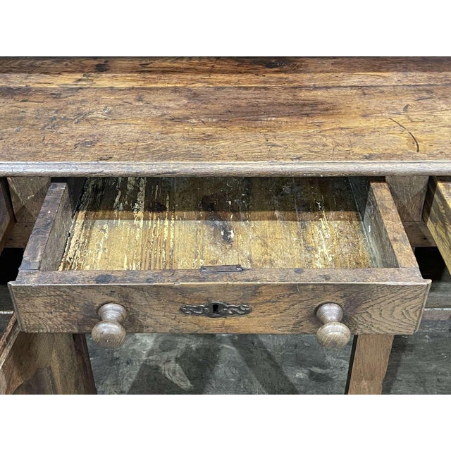 Wood Three-Door Dresser in Oak For Sale - Image 7 of 18