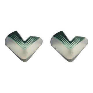 1960s Triangular Murano Sconces, a Pair For Sale