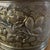 English Vintage Claw Footed Embossed Aged Brass Planter/Jardiniere With Grape and Vine Clusters For Sale - Image 3 of 12