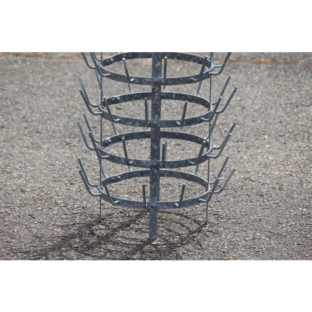Metal Kitchen Rack with Hooks, 1970s For Sale - Image 4 of 12
