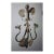 C1890 French Art Nouveau Polychromed Bronze Lily Pad Fleur Wall Sconce For Sale