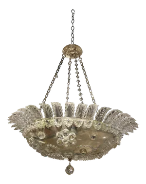 1930’s French Silver Plated Chandelier