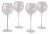 Siren Beverageware Clear White Wine - Set of 4 For Sale