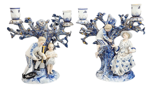 Figural Tree Candleholders from Ernst Bohne & Sons, 1878, Set of 2