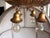 Art Deco Brandt Lighting Gold Gilt Four-Light Pan Ceiling Mount Light 1910 For Sale - Image 3 of 9