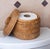 Artifacts Rattan Round Single Tissue Roll Box in Honey Brown For Sale - Image 4 of 6