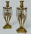 A Very Substantial & Large Pair of Regency Period Gilt Bronze Ormolu Single Light Heavy Gauge Candlesticks - Lusters,...