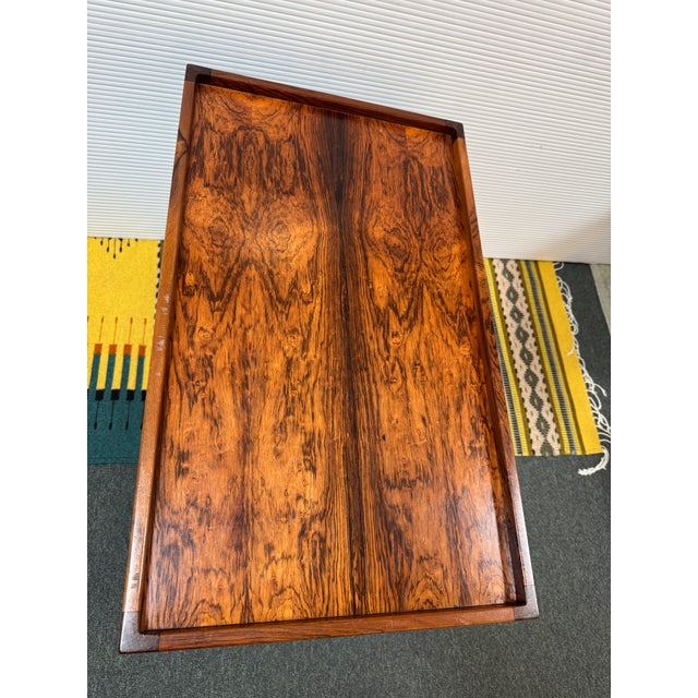 Rosewood Bi-Level Trolley, Vintage For Sale In San Francisco - Image 6 of 14