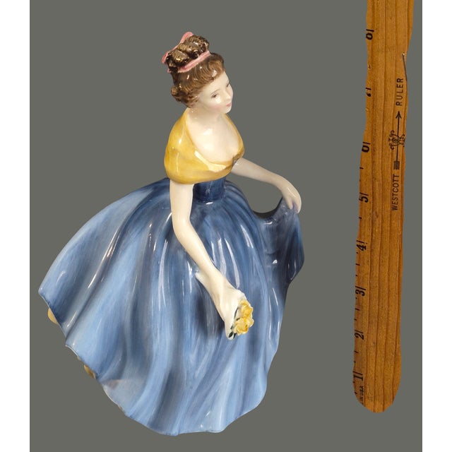 Mid 20th Century Vintage Collectable Royal Doulton Beautiful "Melanie" Figurine h.n. 2271 1964 For Sale - Image 5 of 9