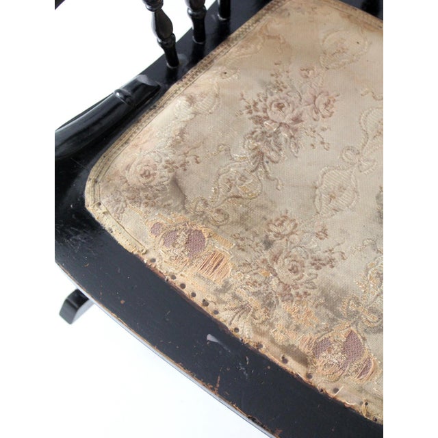 Antique Art Nouveau Rocking Chair For Sale - Image 9 of 18