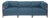 Axis 3pc Sectional Seascape Turquoise Titanium Frame For Sale
