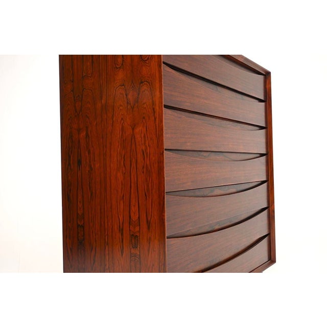 Brown Vintage Danish Chest of Drawers by Arne Vodder for Sibast, 1960s For Sale - Image 8 of 11