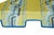 Metal Interior Awning in Ferrick Mason Whiskey Stripe Green Blue For Sale - Image 7 of 7