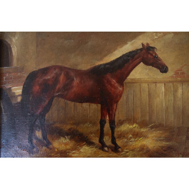 A. Ladd, Bay Horse, 20th Century, Oil on Board, Framed For Sale - Image 10 of 18