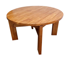 Wood Table with Integrated Extension attributed to Maison Regain, 1980s