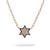 Contemporary Divine Star of David Blue Enamel Gold Necklace For Sale - Image 3 of 9