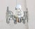 Glass Mid-Century Italian Chrome and Glass Lends Chandelier by Gaetano Sciolari for Sciolari, 1966 For Sale - Image 7 of 14