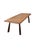 Teak Wood Sofa Table, Hand-Carved Detailing, Modern Organic For Sale - Image 4 of 8