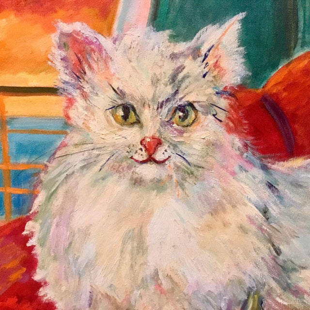 "Gotcha" mid Century Original Oil Painting By Nancy Wheeler. We ALWAYS accept reasonable offers. Before it's gone forever....