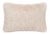 White Rectangular Faux Fur Cushion by Villa Como For Sale