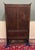 Antique English Bookcase Bookshelf Cabinet Double Door Barley Twist Oak c.1930s For Sale - Image 17 of 17