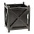 Black Paris Metal Planter For Sale
