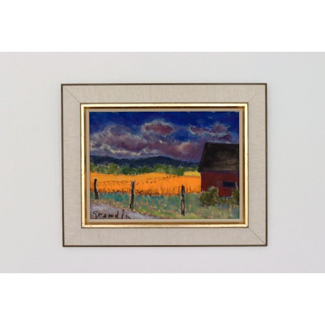 Svan Grandin, Field, 1960s, Oil on Panel, Framed For Sale - Image 4 of 15