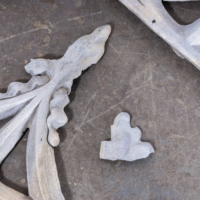 French Decorative Zinc Roof Edging Panels, 1920s, Set of 5 For Sale - Image 6 of 10